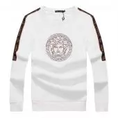 pull versace homme 2020 sweat embroidery medusa white